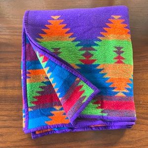 Vintage Made in Oregon Wool Blend Lap Blanket